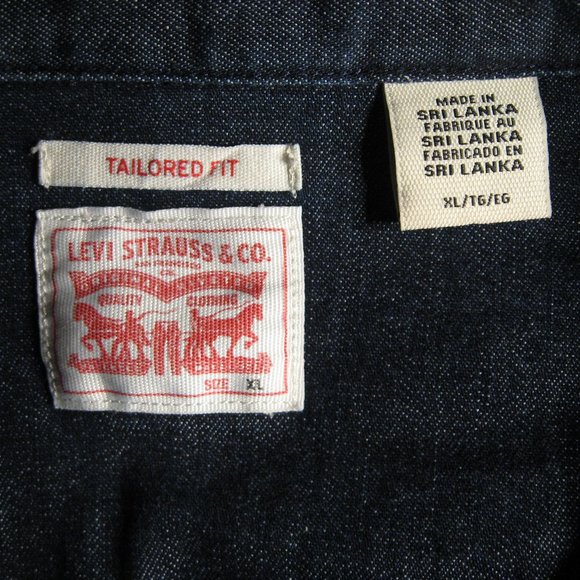 Levi's Dark Denim Button-Up Shirt - Picture 3 of 3